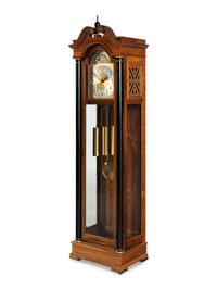 A Colonial Manufacturing Co. Mahogany Tall Case Clock