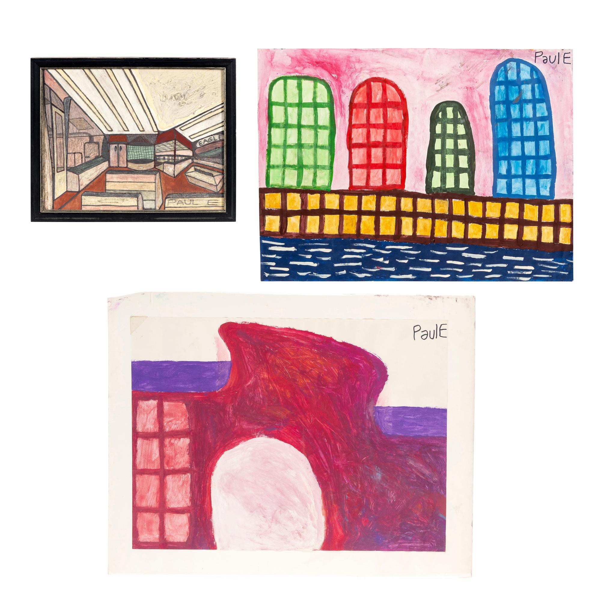 Eagles Grocery, Untitled, and Hotel & Motel & More (three works)