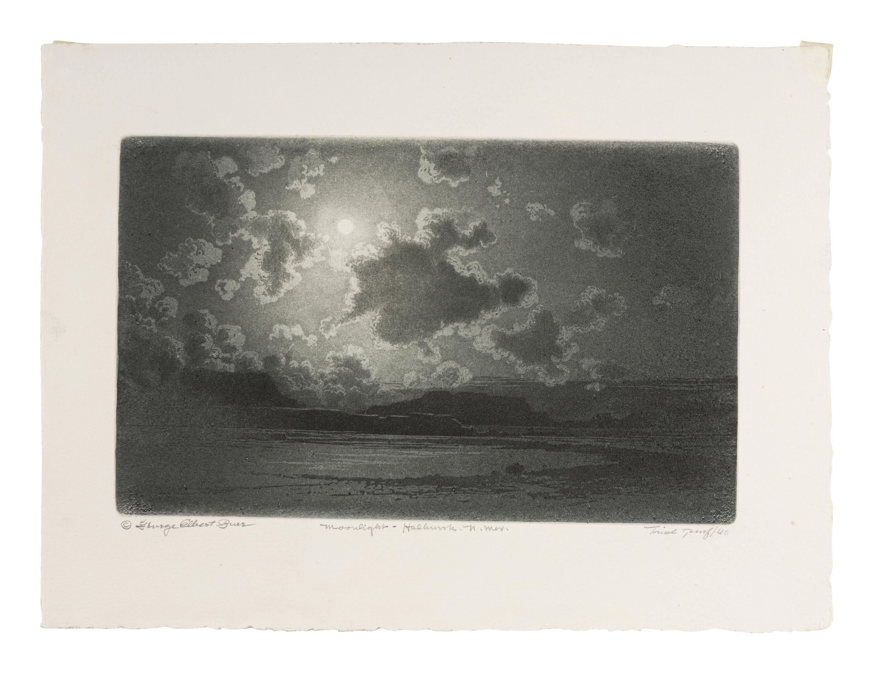 Two Works: Desert Night, Arizona and Moonlight, Holbrook, N.M.