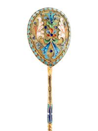 A Russian Enamel Set