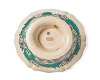 A Wedgwood Polychrome Painted Queensware Bowl and Vase