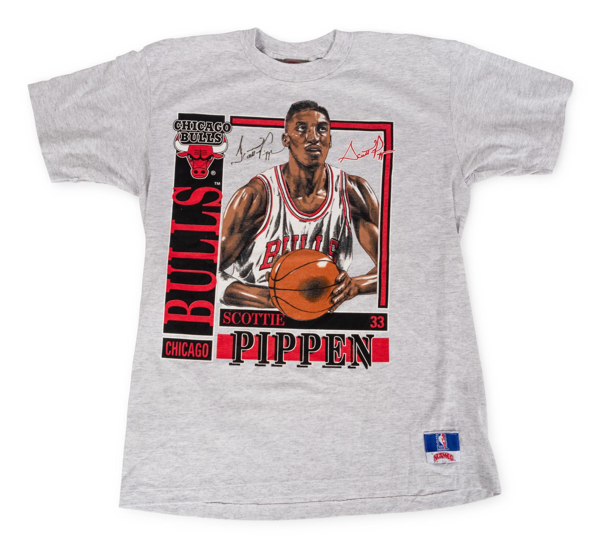 A Group of Assorted Chicago Bulls Signed Autograph Vintage Shirts (Beckett Authentication Services BAS Certified),
