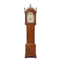 A Federal Inlaid Mahogany Tall Case Clock