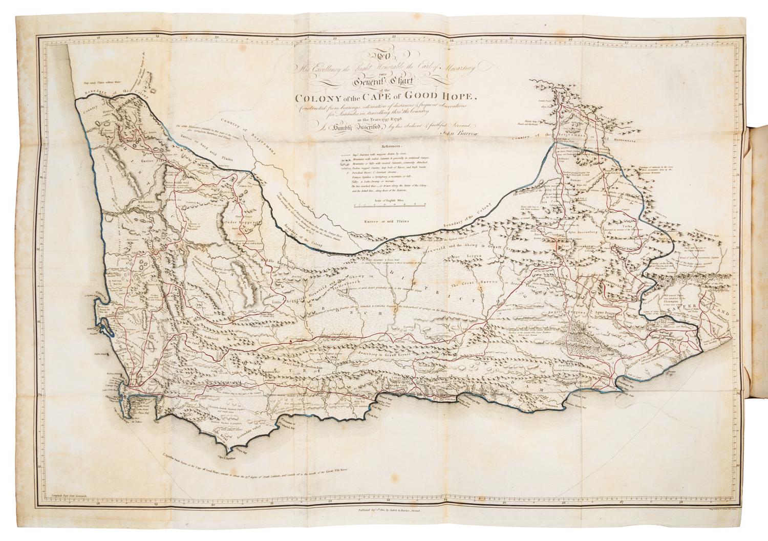 BARROW, John (1764-1848). An Account of Travels into the Interior of South Africa, in the years 1797 and 1798. London: A. Strahan for T