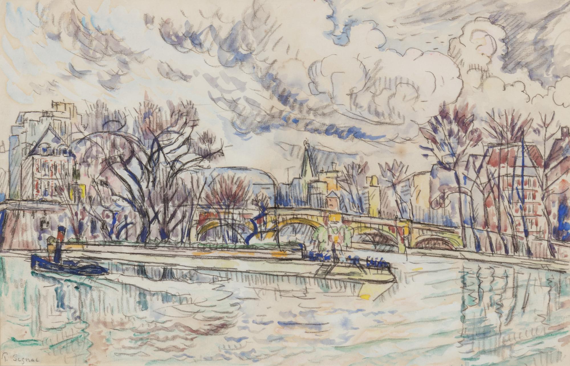 Le Seine au Pont-Neuf , c. 1925
