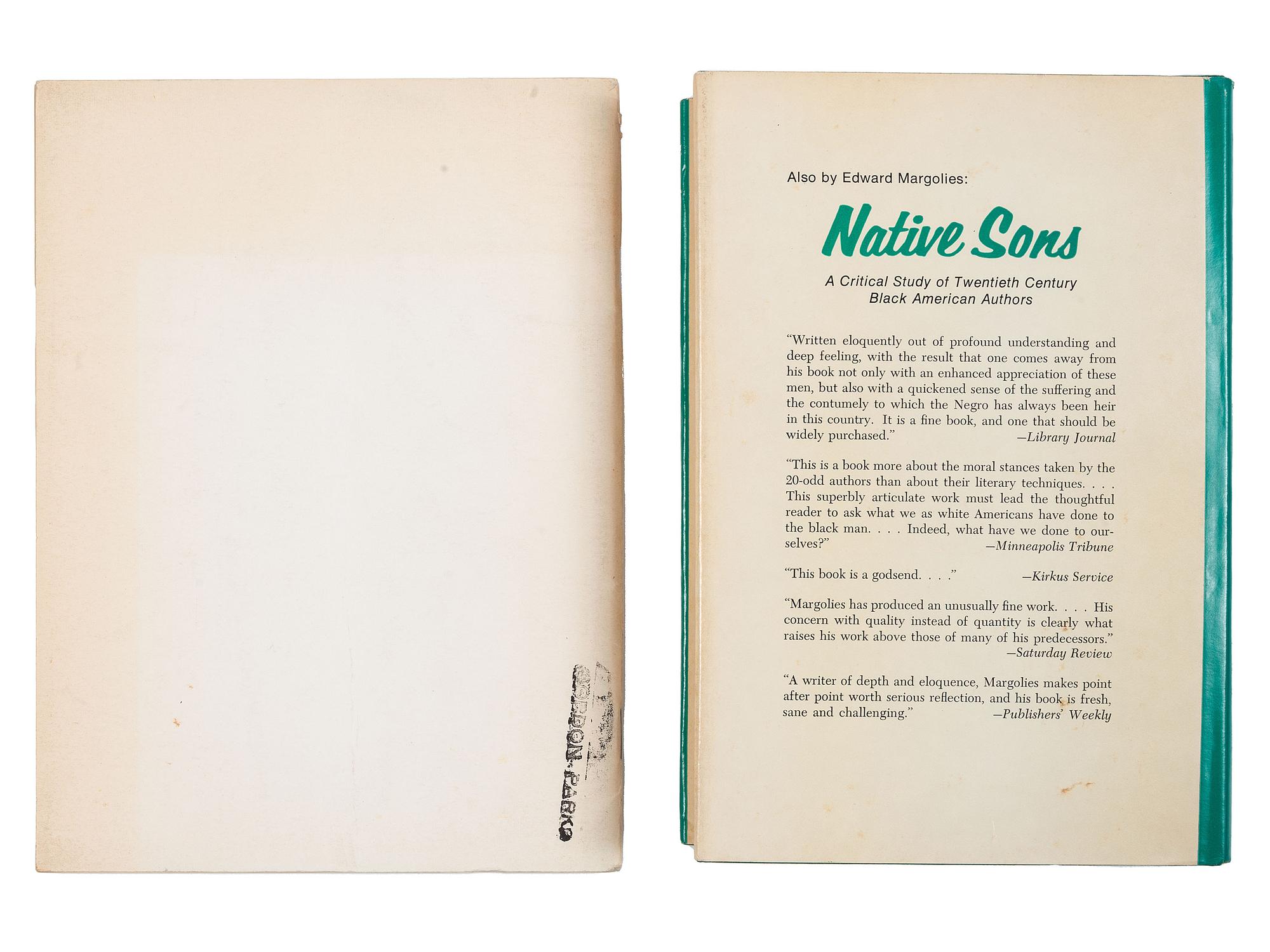 [POETRY] -- [MUSIC] -- [PARKS, Gordon (1912-2006), his copies]. A group of 7 books and literary magazines from Gordon Parks' personal collection.