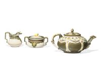 Three Wedgwood Majolica Teawares