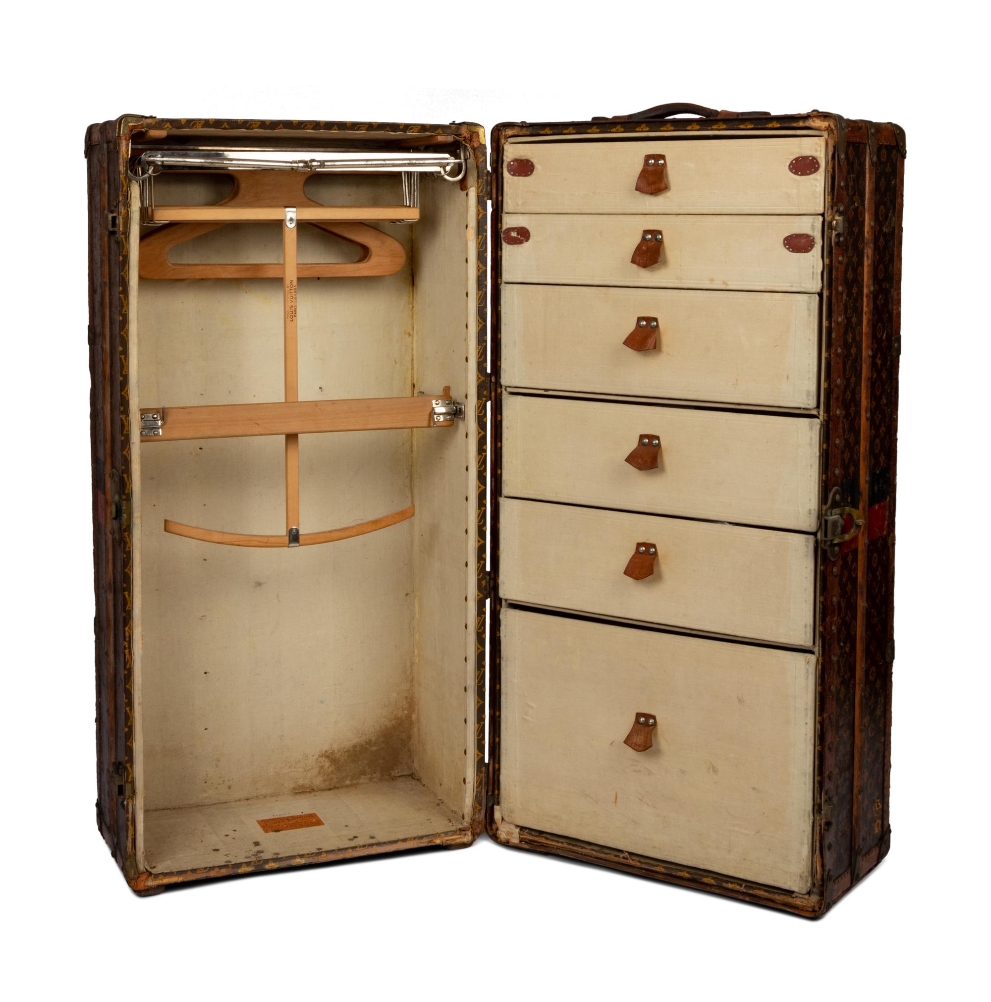 Louis Vuitton 110cm Wardrobe Trunk, Late 19th Century
