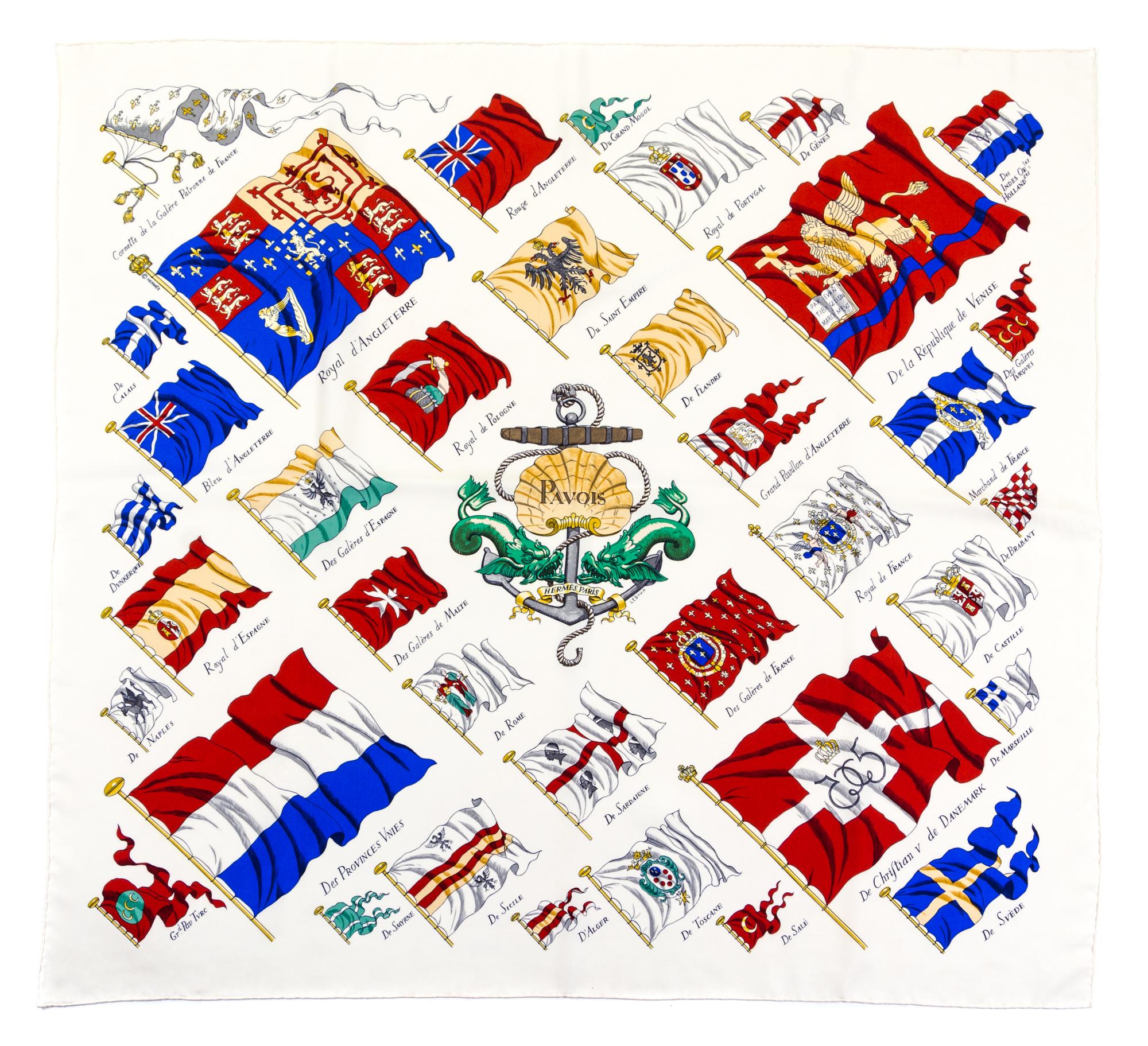 An Hermes 90cm Silk Scarf, 36" x 36".