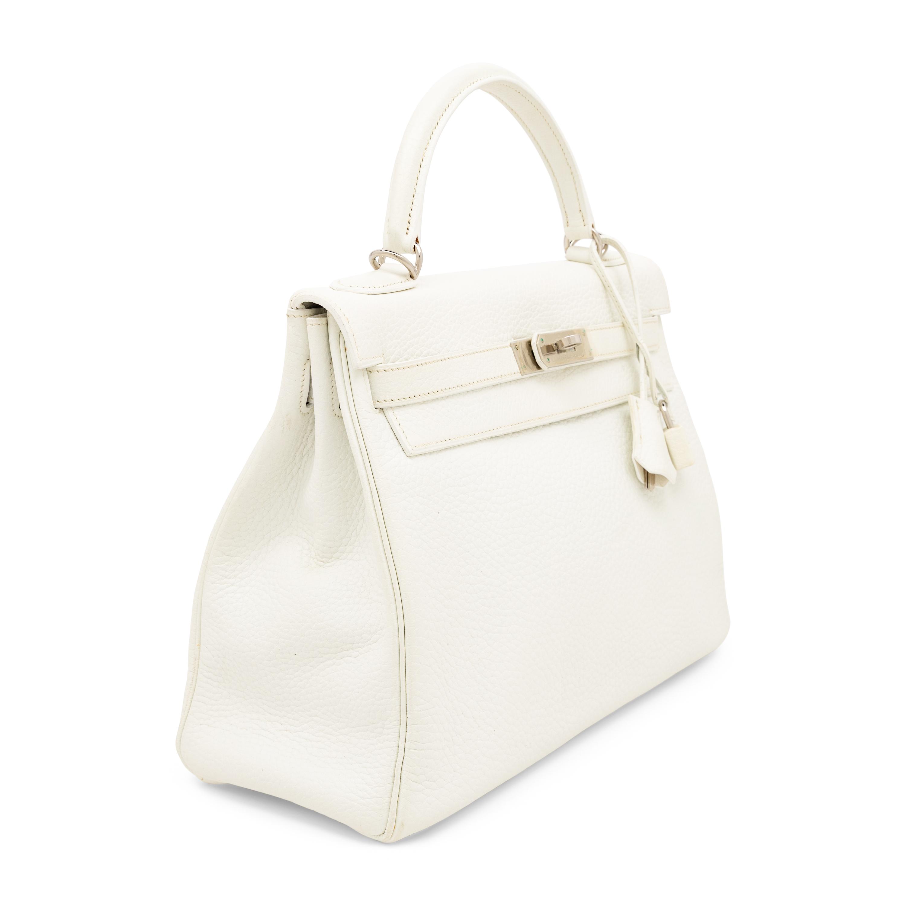 Hermès, Kelly Retourne 32 in White Clemence, 2004