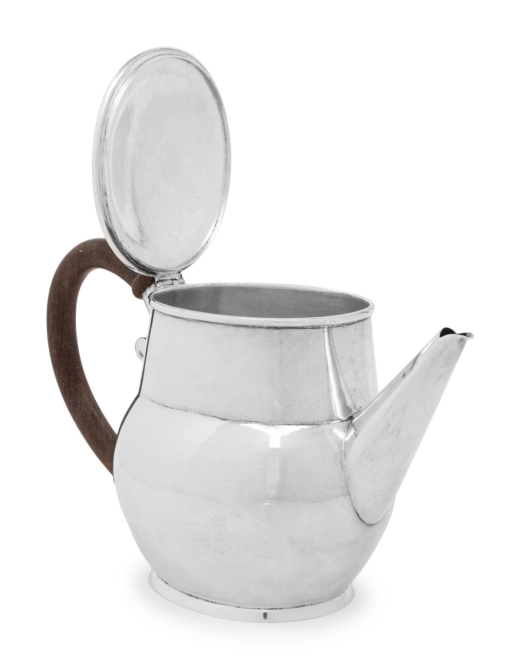 A Mexican Silver Teapot