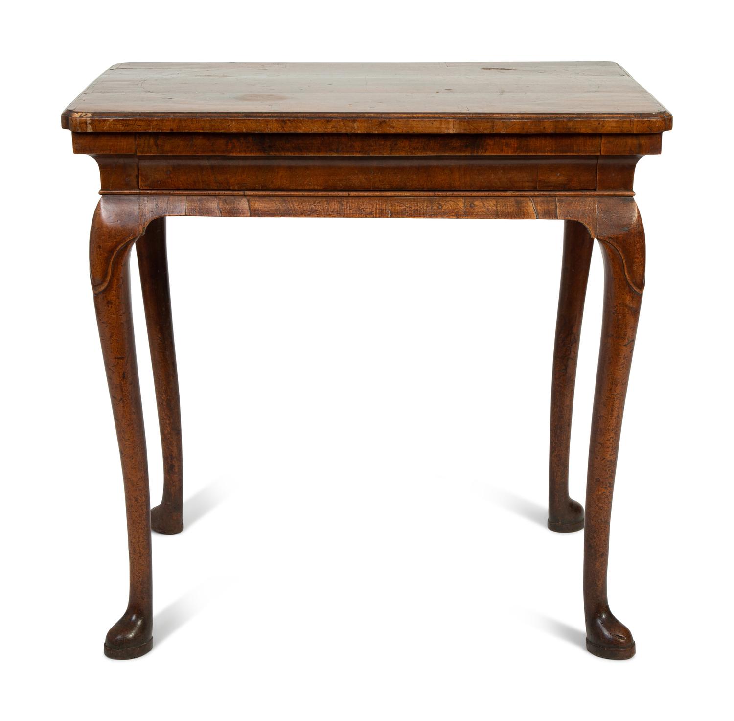 A George I Walnut Side Table — FIRST QUARTER 18TH CENTURY