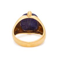 YELLOW GOLD AND LAPIS LAZULI RING