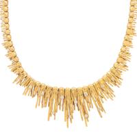 YELLOW GOLD AND DIAMOND FRINGE NECKLACE