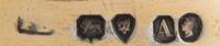 A Pair of Victorian Silver Tazze, Maker's Mark Obscured, London, 1876, each having a pierced border worked with foliate scrolls and swa