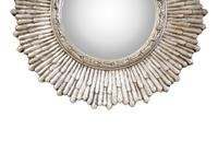 A Silver Gilt Convex Sunburst Mirror