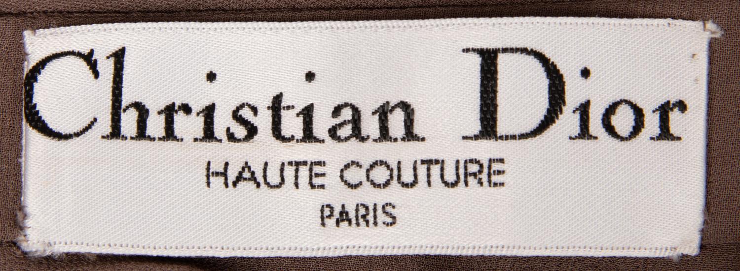 Christian Dior Haute Couture Brown Skirt Ensemble, 2000s