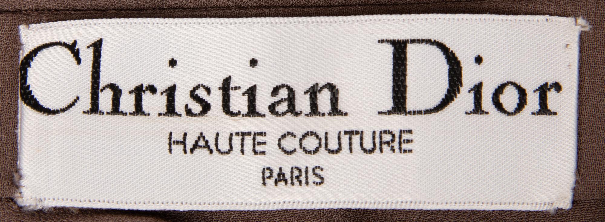 Christian Dior Haute Couture Brown Skirt Ensemble, 2000s