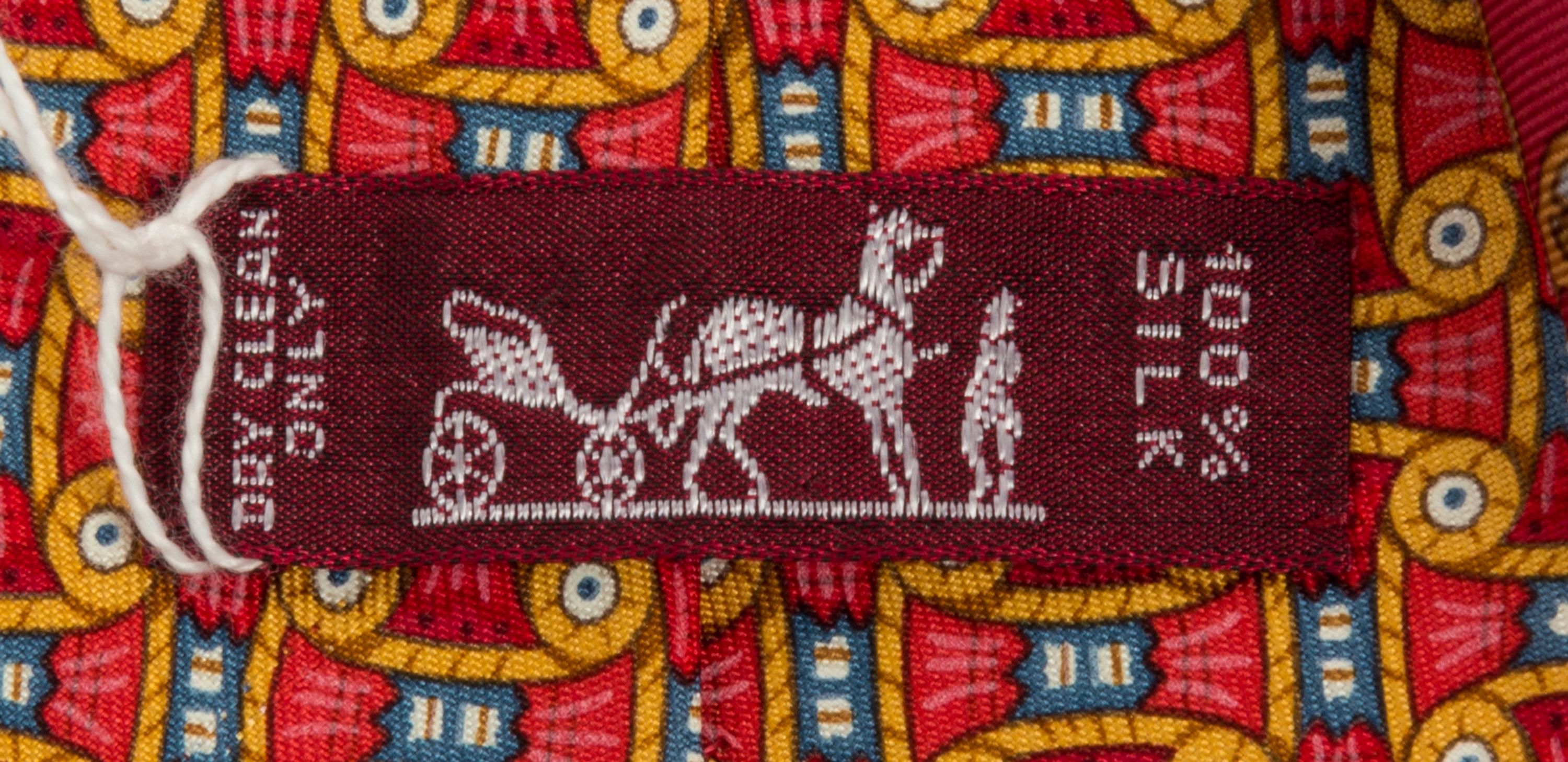 A Pair of Hermes Silk Ties,