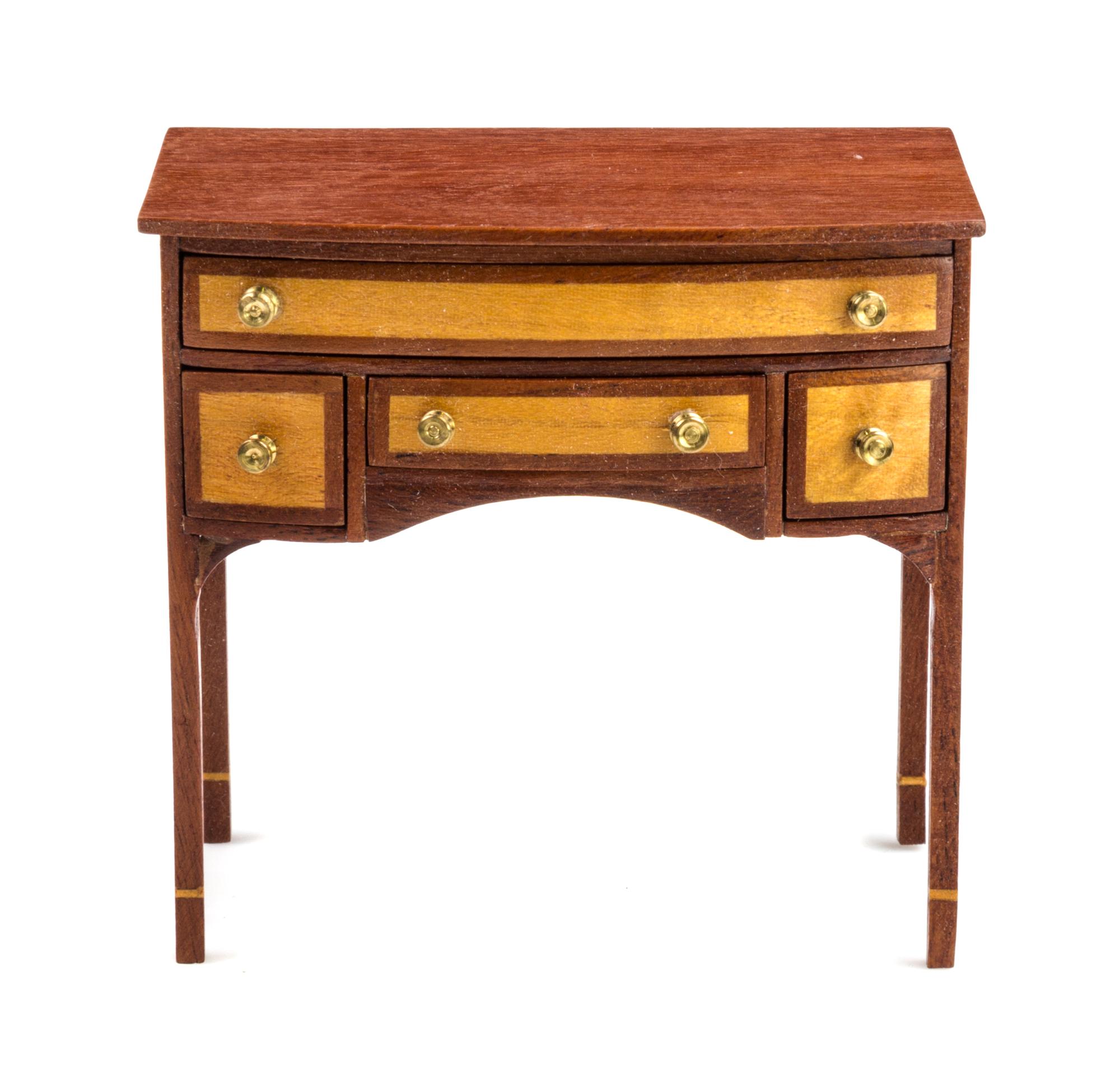 A Sheraton Style Lowboy Height 2 7/8 x width 3 x depth 1 5/8 inches. — Randy Himes, 1986
