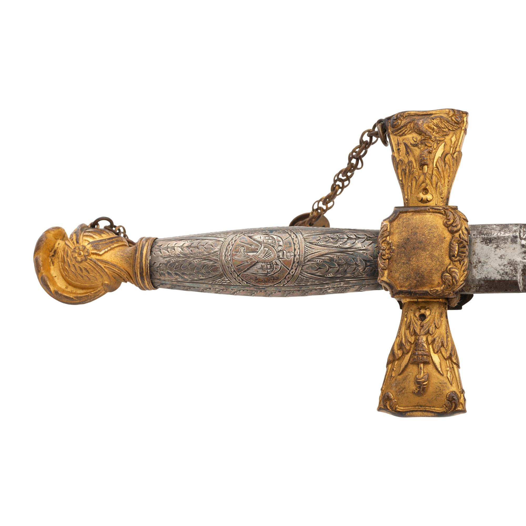 The Mexican American War Knight's Pommel Presentation Sword of Capt. Joseph A. Yard - 10th US Infantry