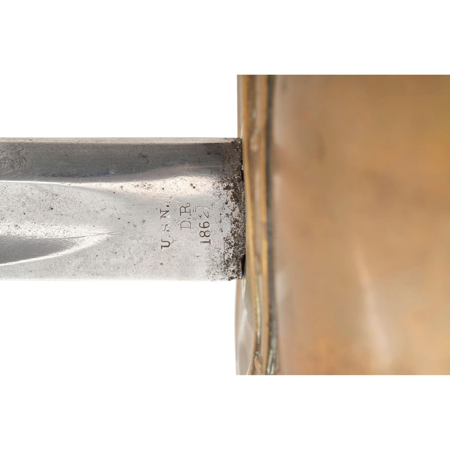 U.S. Model 1860 Naval Cutlass and Scabbard by Ames