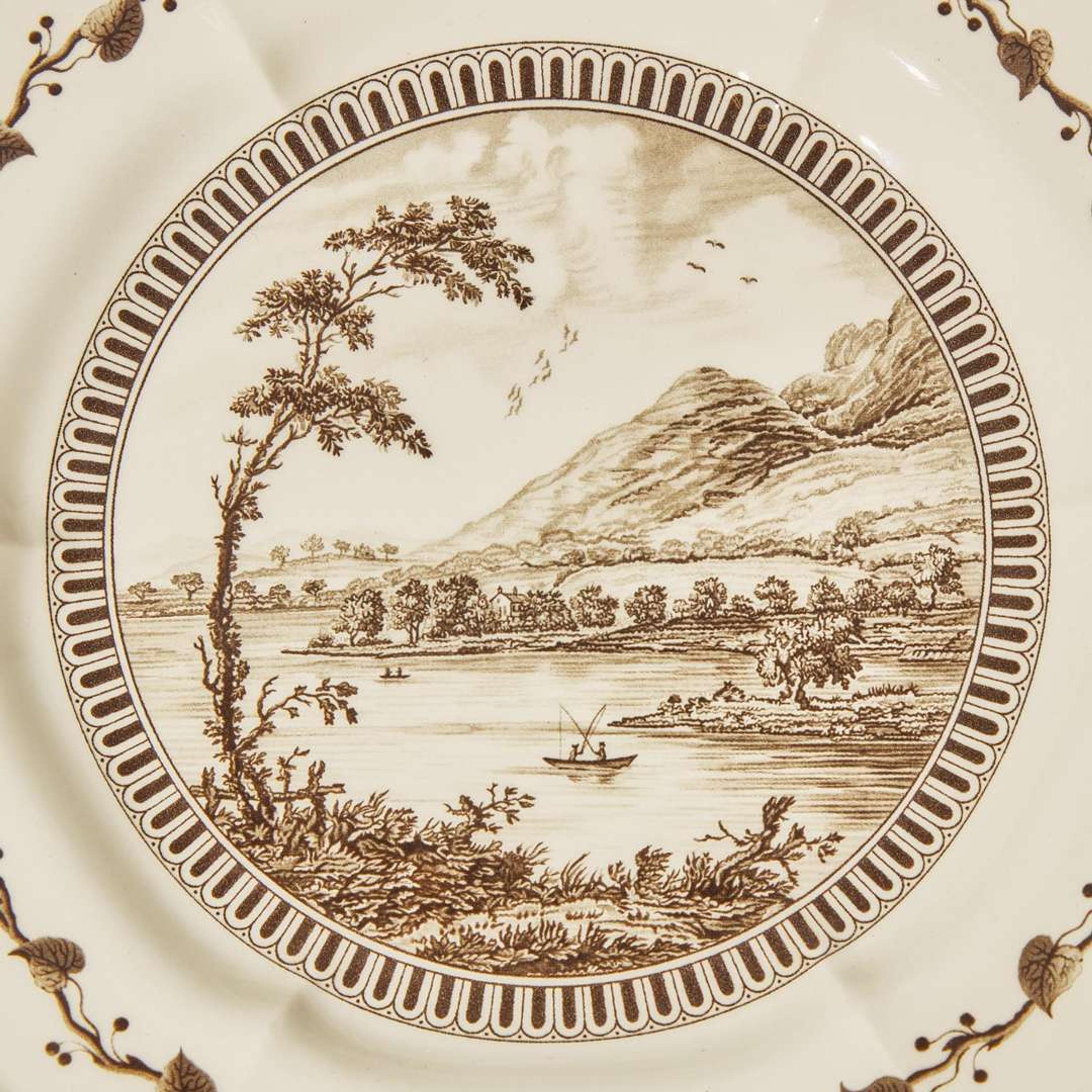 A Set of Wedgwood Queensware Frog Service Reproductions UK, 1990s