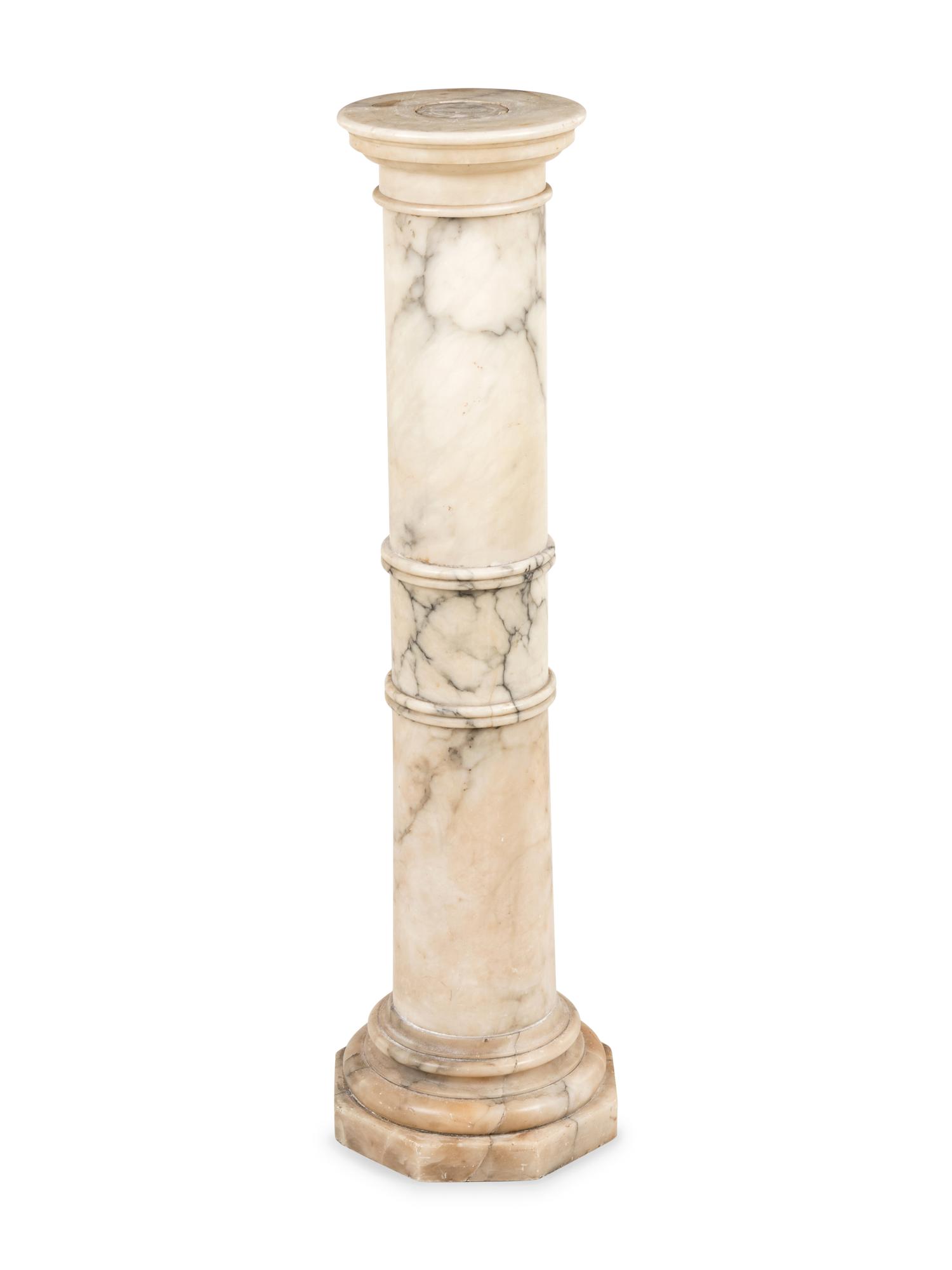 A Continental Marble Pedestal