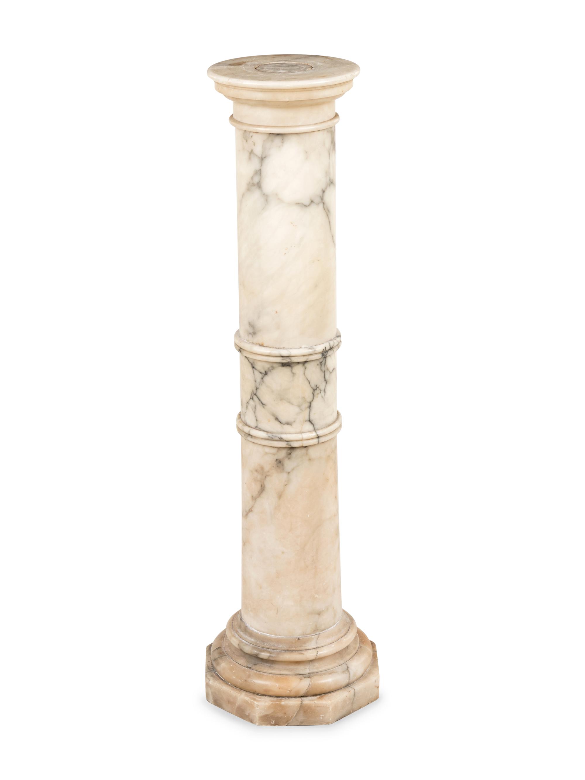 A Continental Marble Pedestal