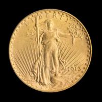 A United States 1913-S St. Gaudens $20 Gold Coin
