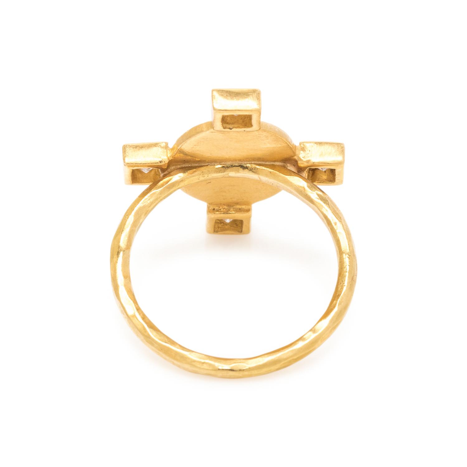 CATHY WATERMAN, HIGH KARAT GOLD AND DIAMOND RING
