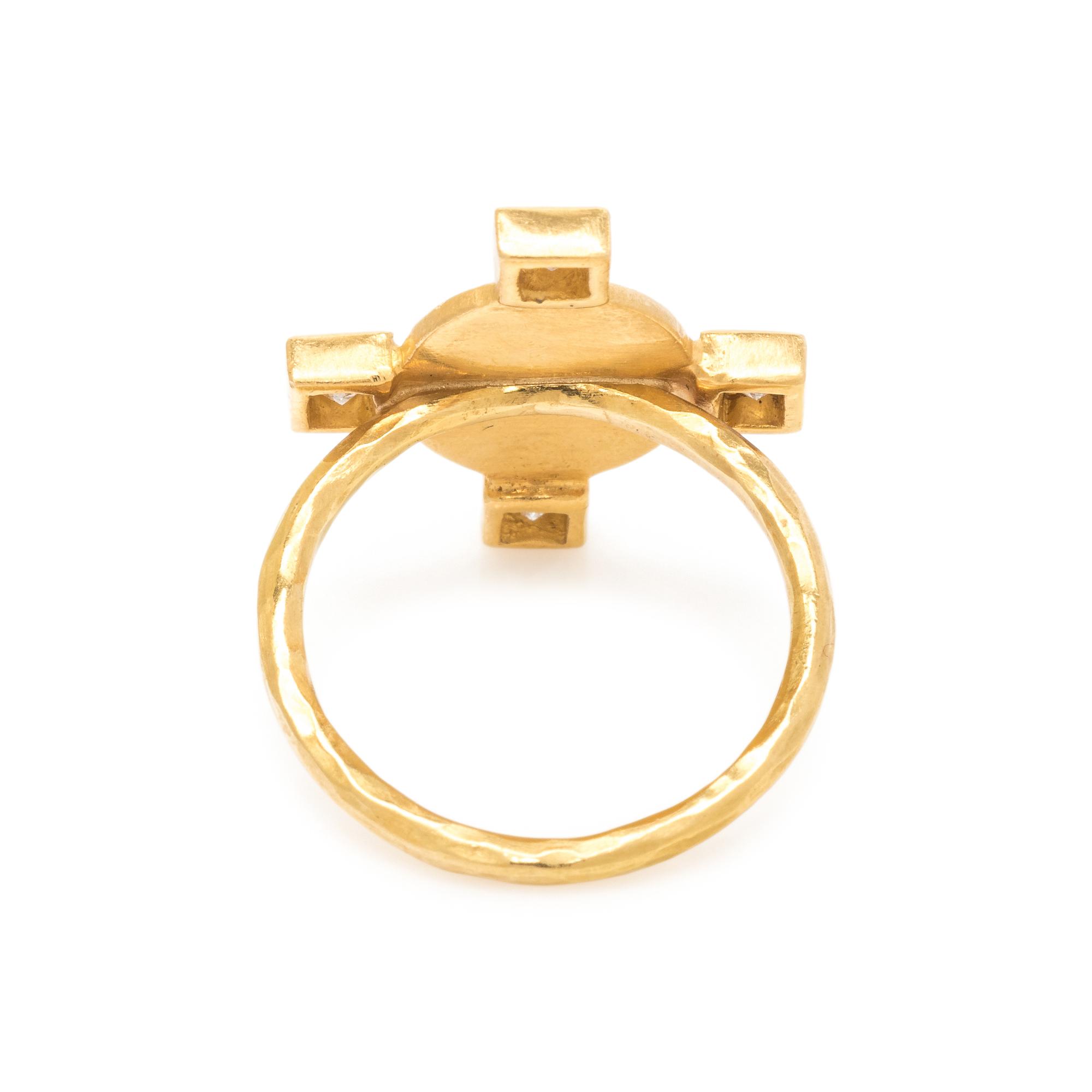 CATHY WATERMAN, HIGH KARAT GOLD AND DIAMOND RING