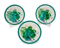 A Group Twelve Majolica Plates
