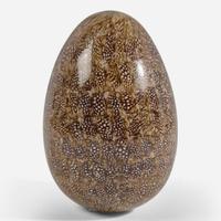 Ludovico Diaz de Santillana (Italian, 1931-1989) Murrini Glass Egg, Venini, Italy, circa 1965-70