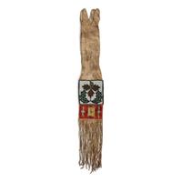 Plateau Beaded Hide Tobacco Bag
