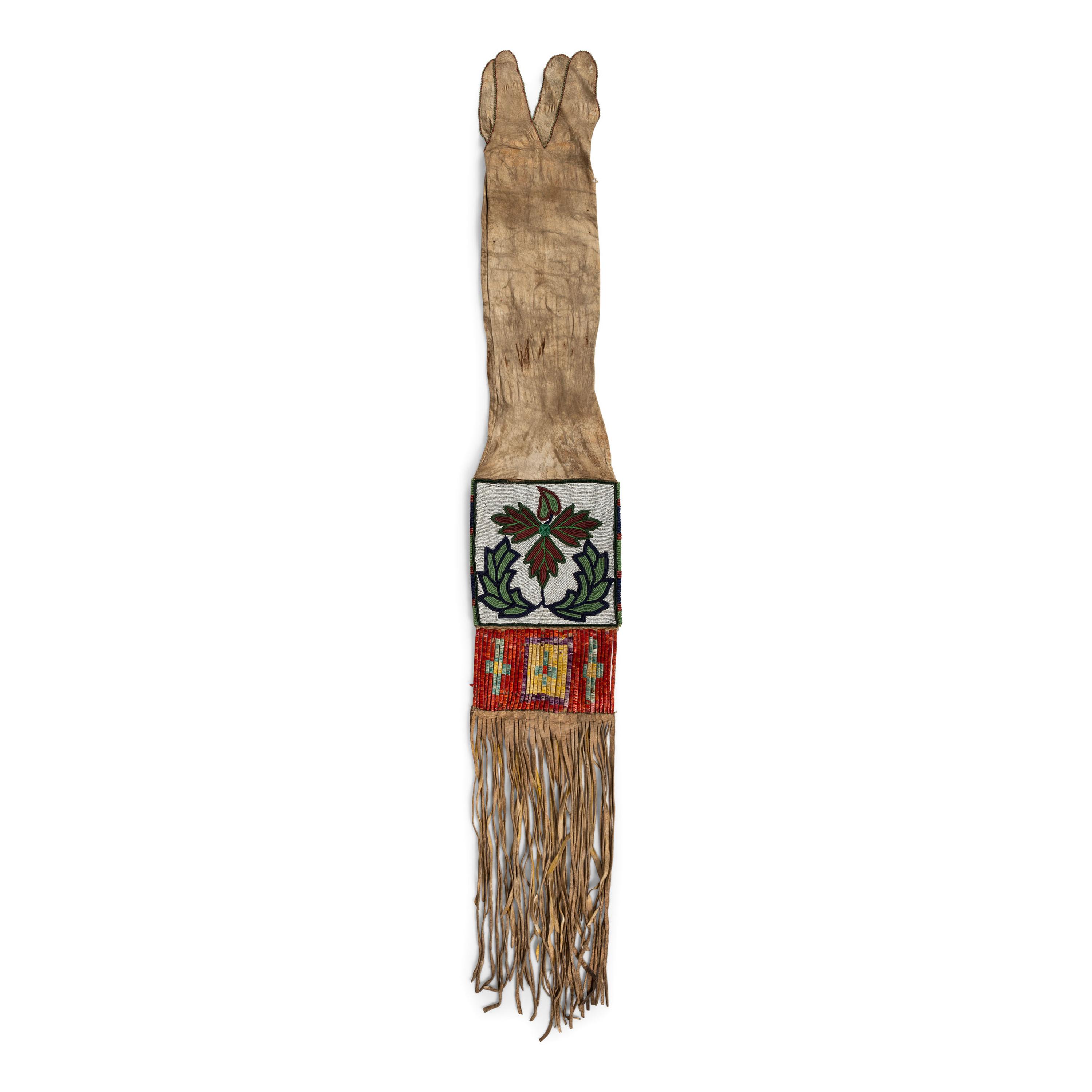 Plateau Beaded Hide Tobacco Bag
