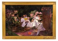Artist Unknown, (19th/20th Century), Women in a Garden