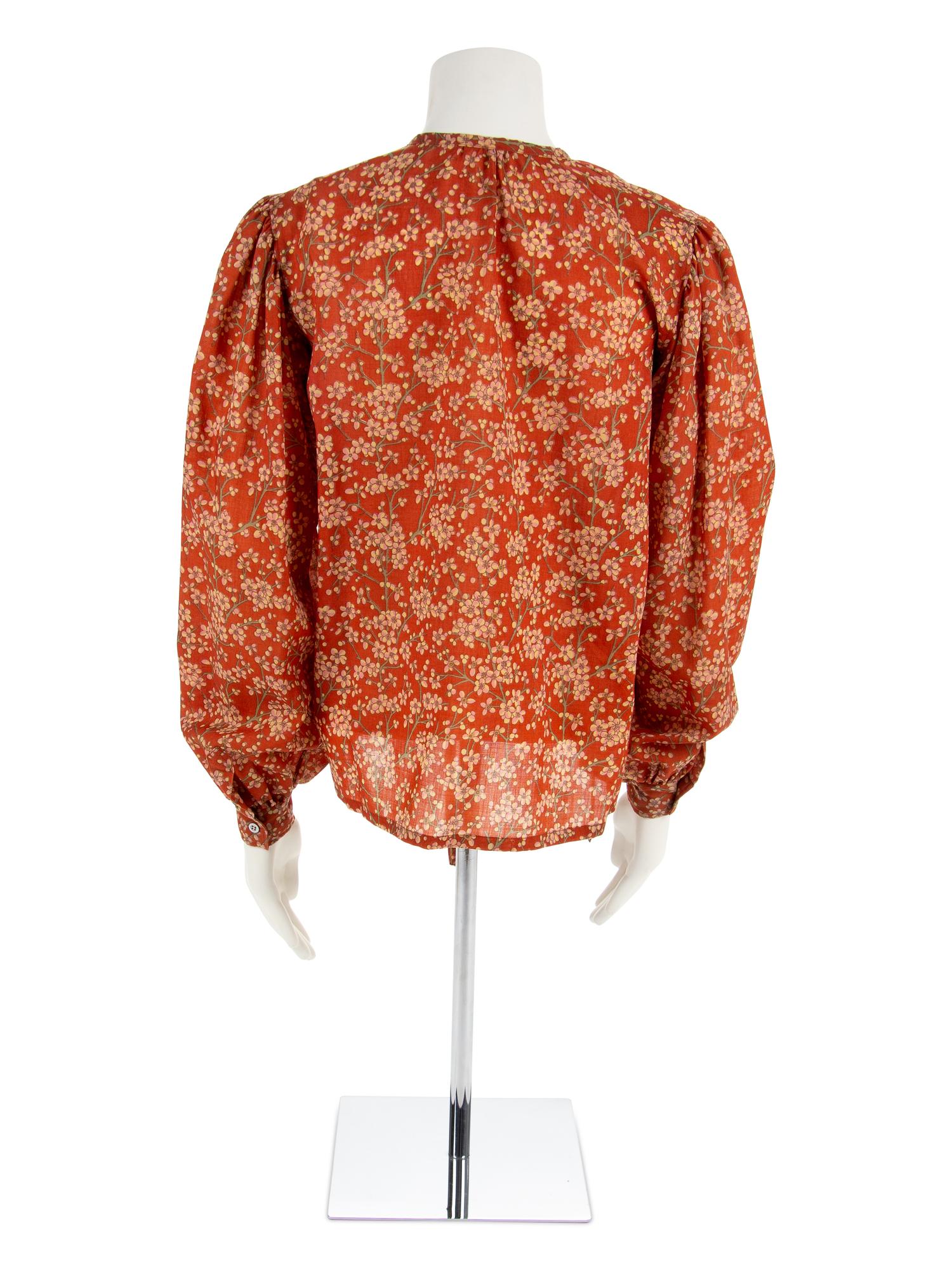 Two Saint Laurent Rive Gauche Blouses, 1980-90s