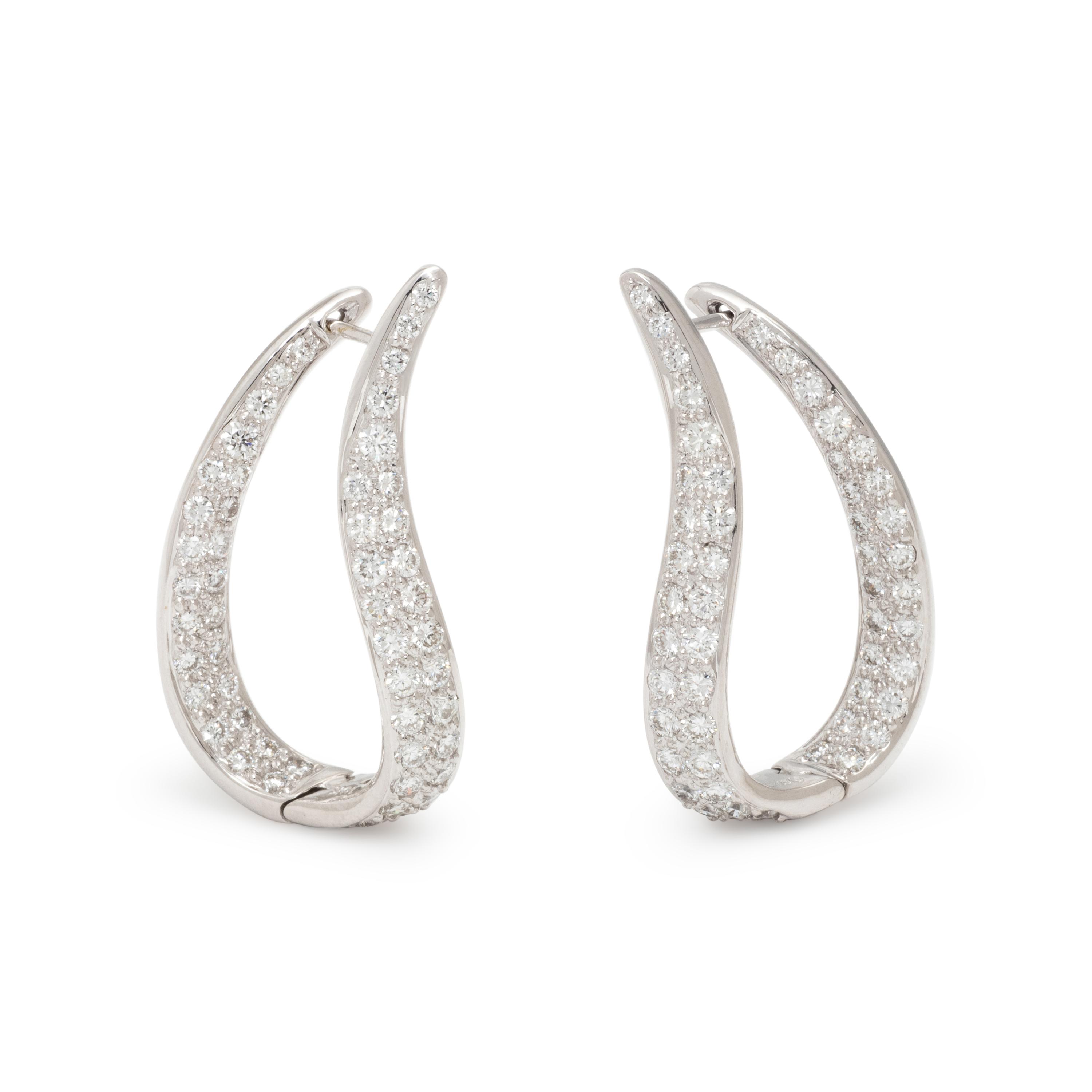 WHITE GOLD AND DIAMOND EARRINGS