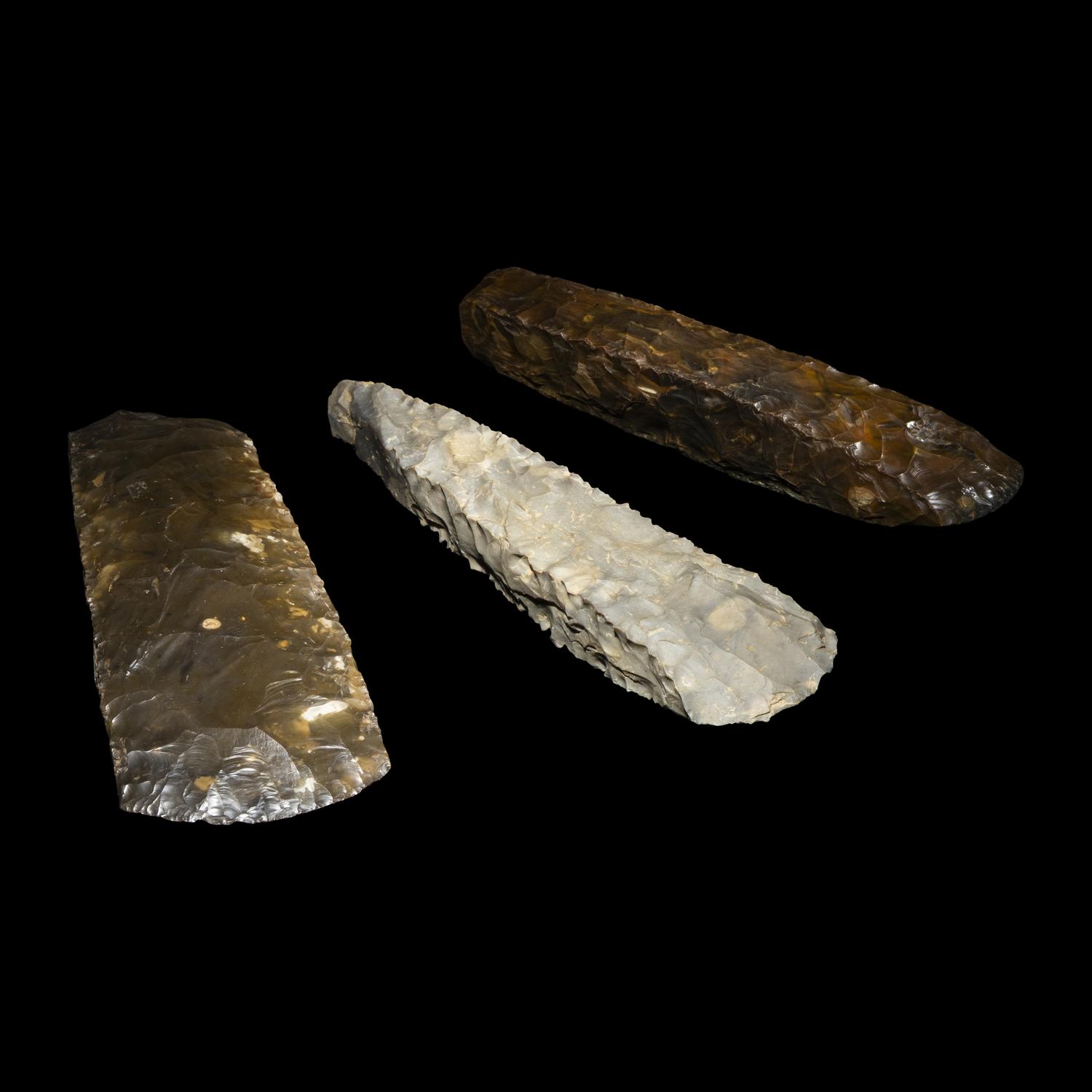 Three Neolithic Flint Axes