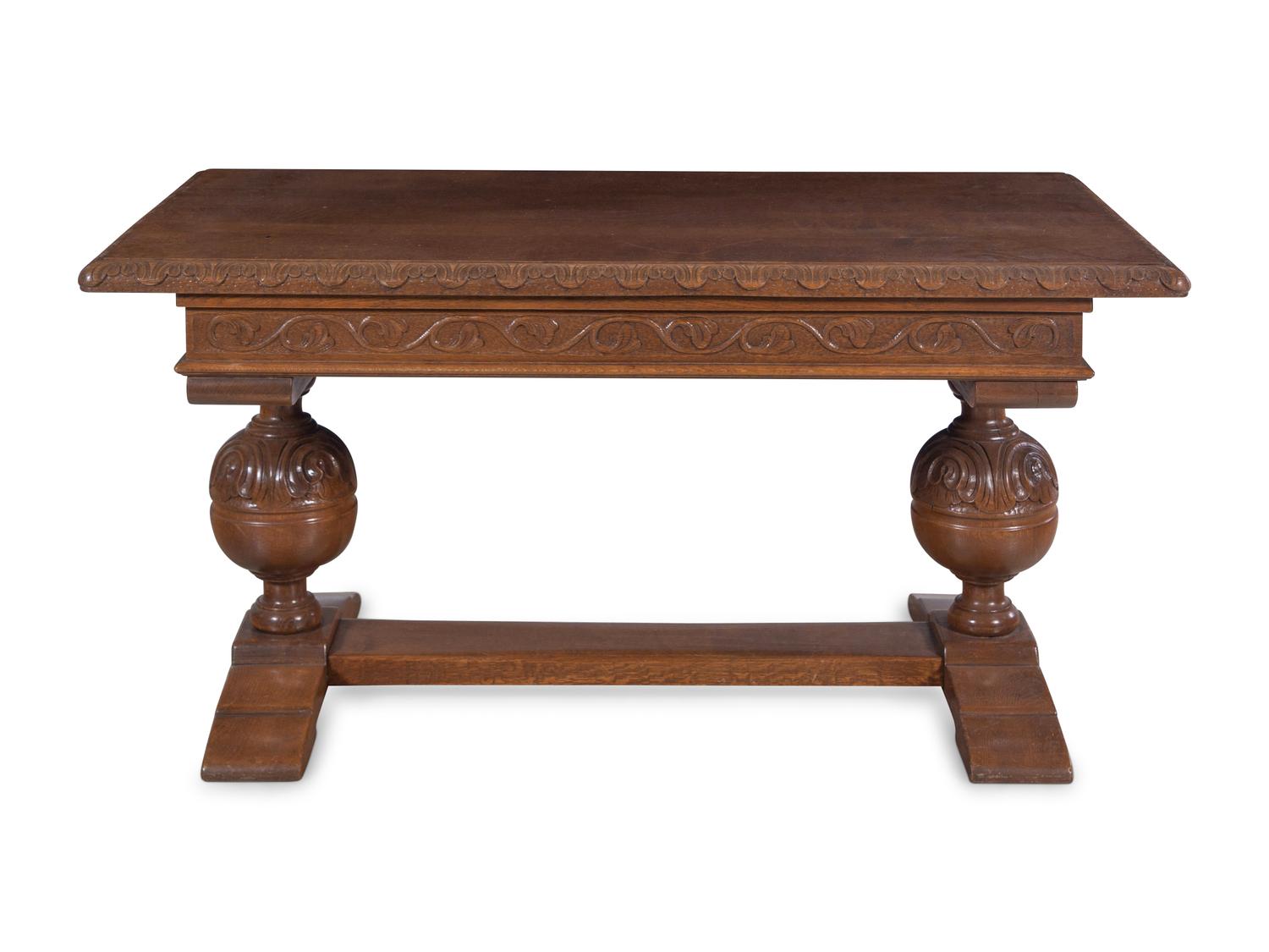 A Jacobean Style Oak Writing Table
