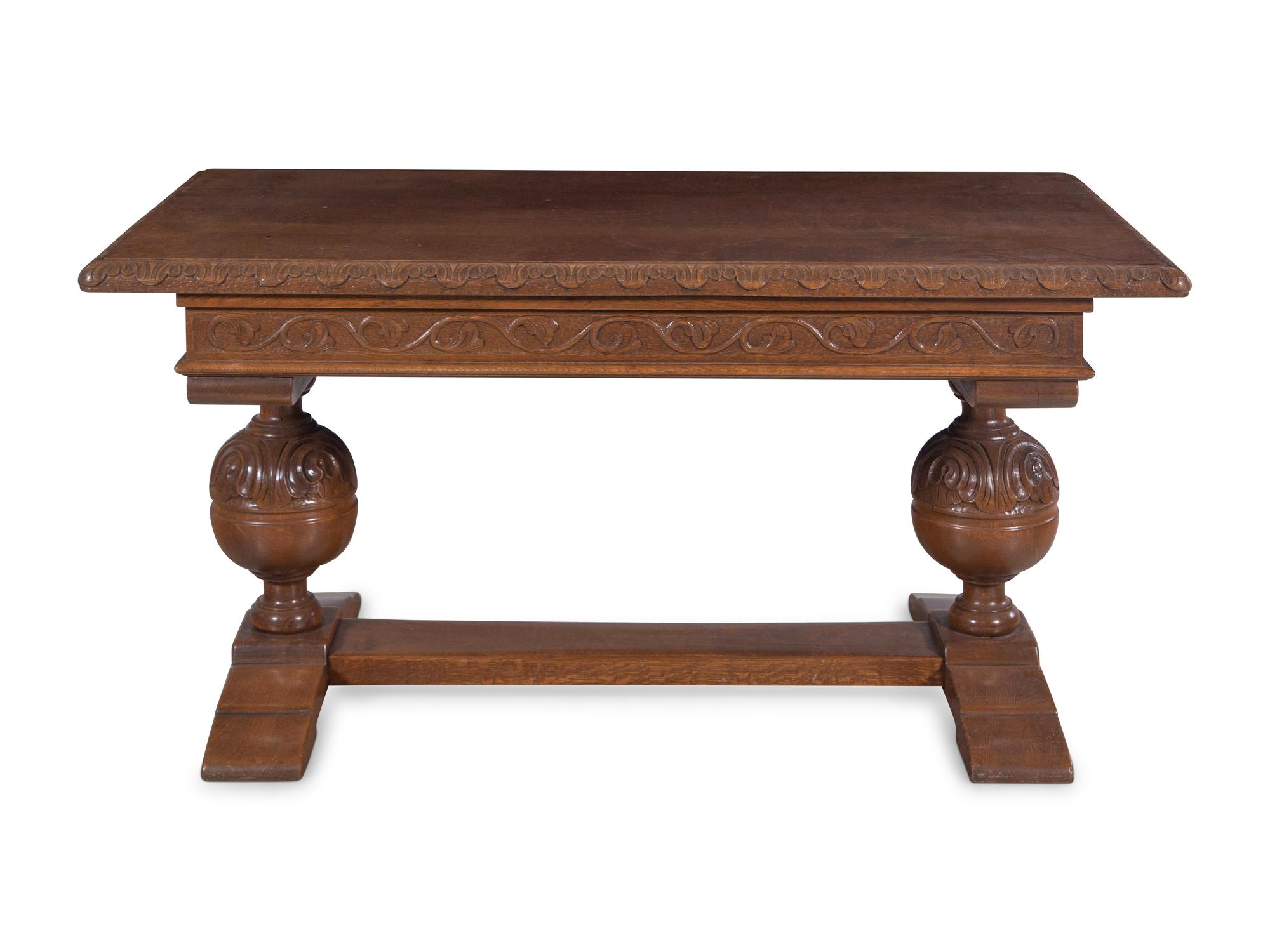 A Jacobean Style Oak Writing Table