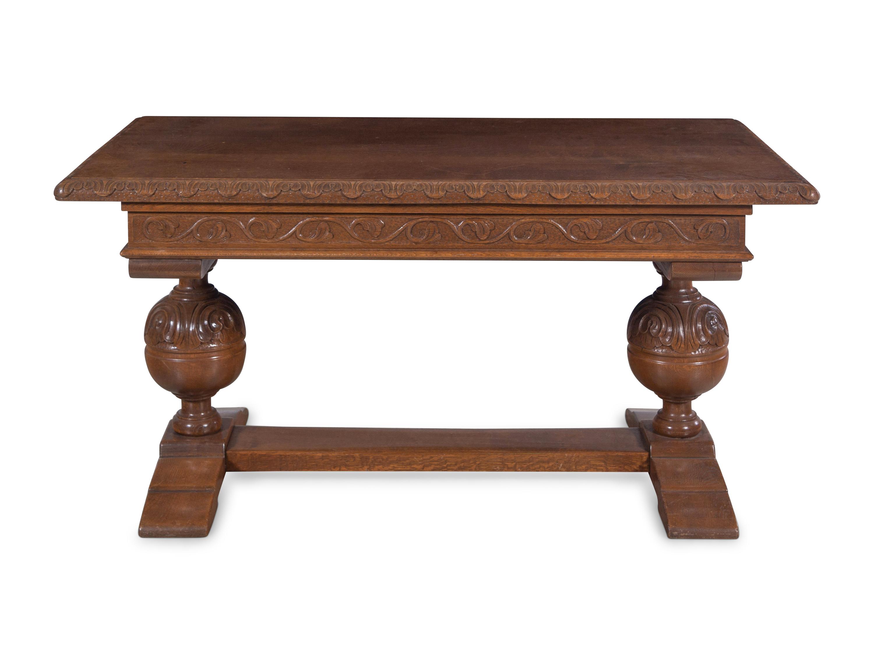A Jacobean Style Oak Writing Table
