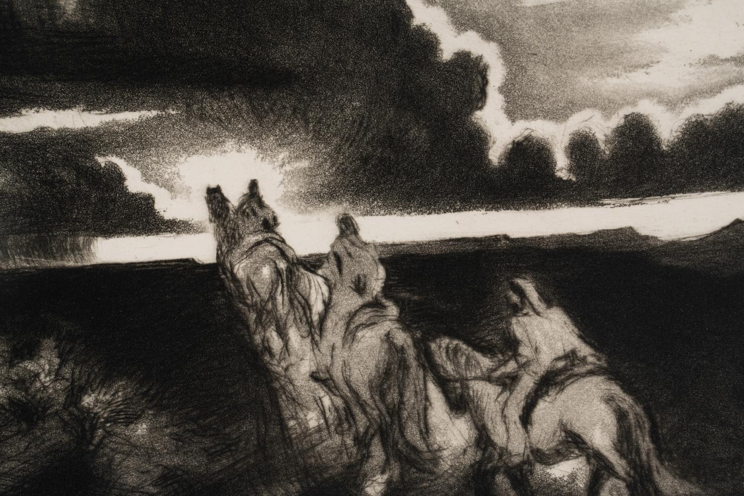 Riders at Sundown , Artist's Proof
