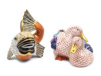 Two Large Porcelain Animals — 20TH CENTURY
