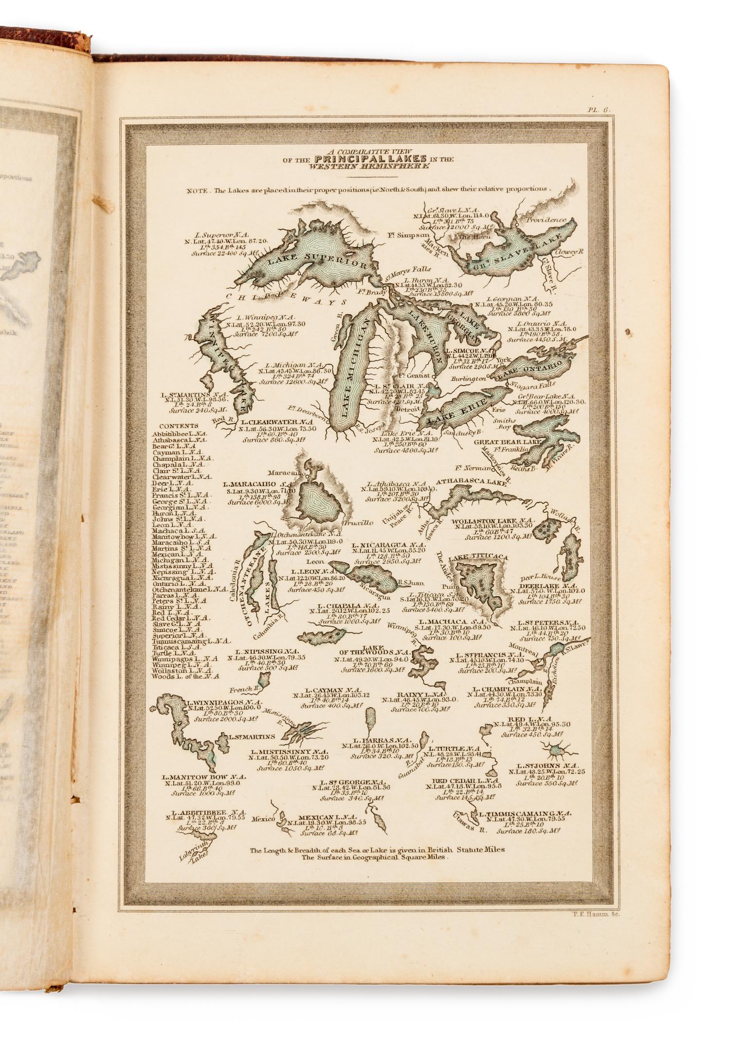 [ATLAS]. CAREY, Henry Charles and Isaac LEA. The Geographical Annual, for 1834. Family Cabinet Atlas. Philadelphia, 1834