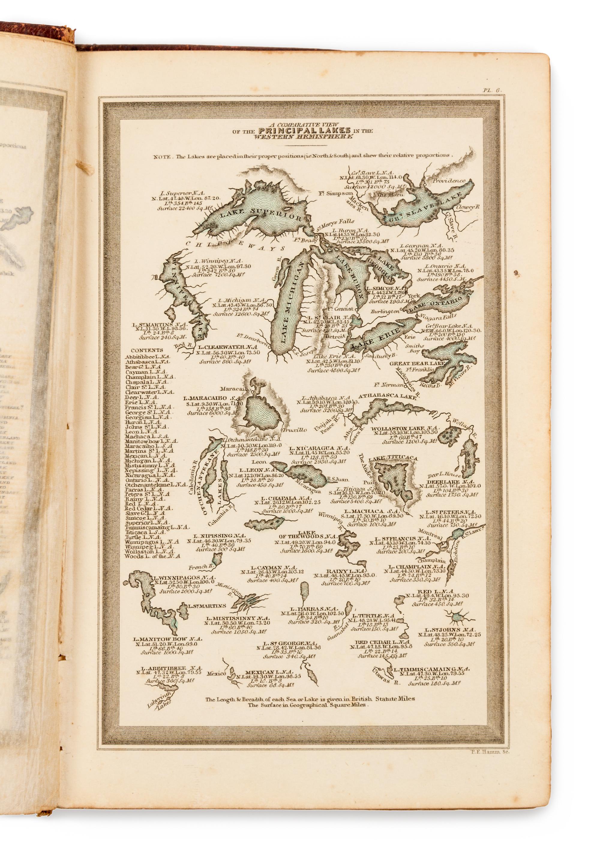 [ATLAS]. CAREY, Henry Charles and Isaac LEA. The Geographical Annual, for 1834. Family Cabinet Atlas. Philadelphia, 1834