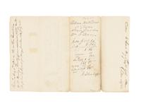 [LINCOLN, Abraham (1809-1865) and William F. BERRY (1811-1835)]. MATHENY, Charles R. Partially printed document, signed ("C.R. Matheny"). Springfield, Illinois, 7 May 1834.