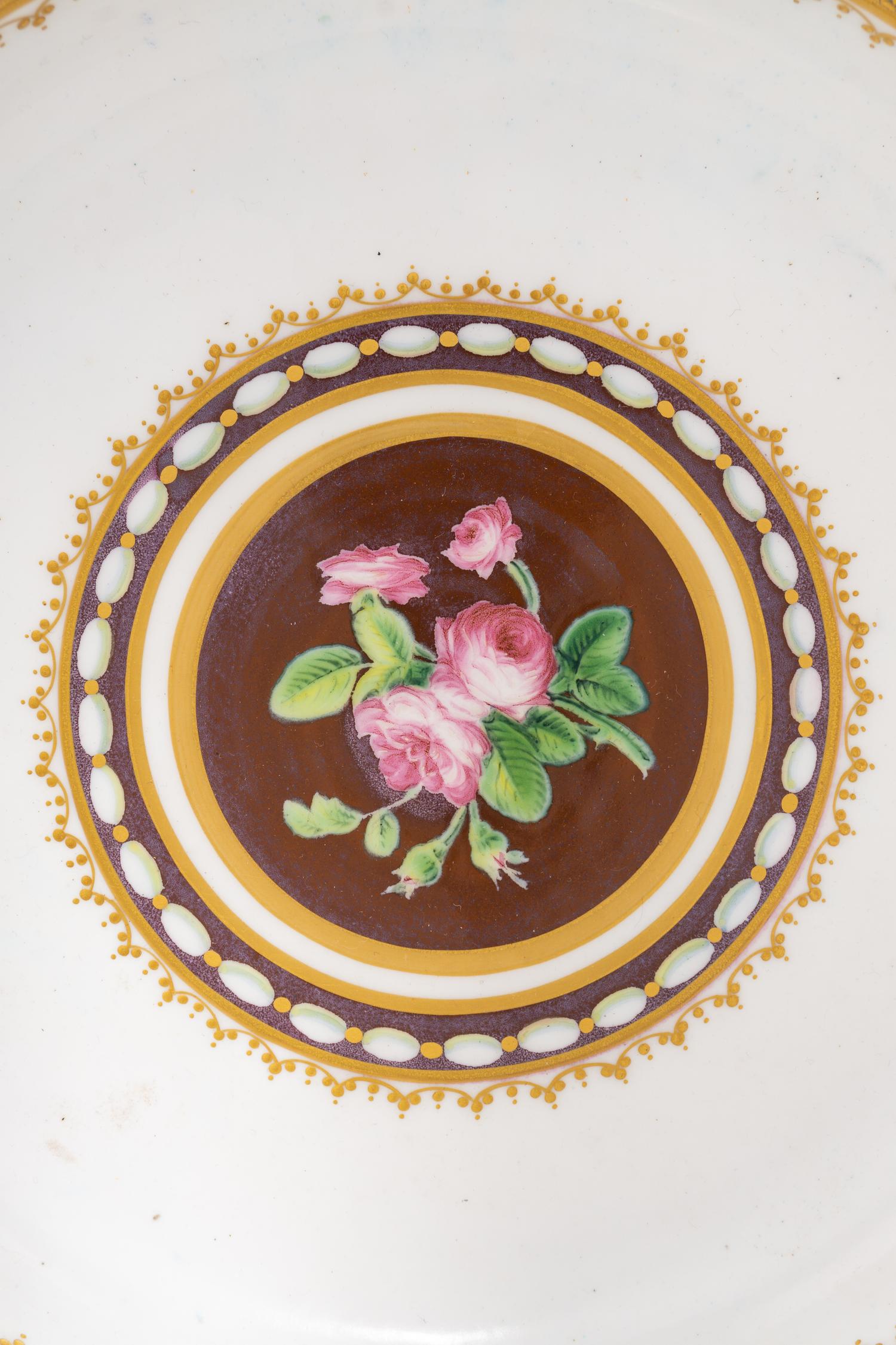 Four Sèvres Porcelain Plates, Probably from the Service of Archduke Ferdinand