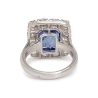 UNHEATED COLOR-SHIFT CEYLON SAPPHIRE AND DIAMOND RING